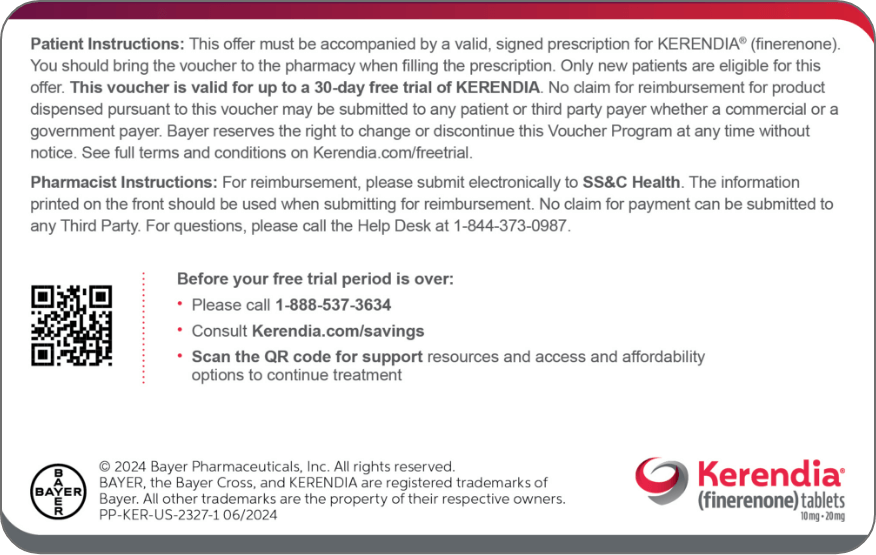 KERENDIA free trial voucher back