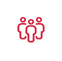 Icon of three people indicating patient support